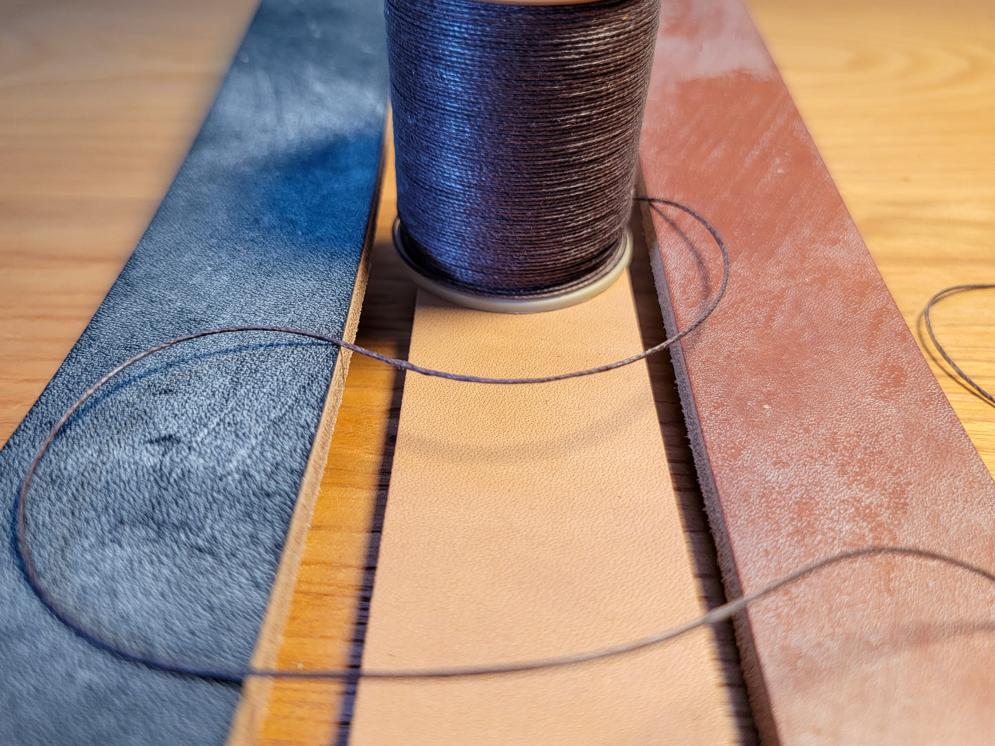 1.5" J&FJ Baker Oak Bark Bridle Leather Belt