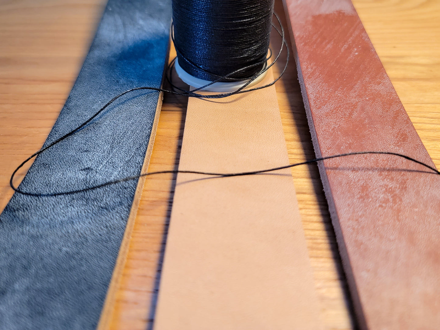 1.5" J&FJ Baker Oak Bark Bridle Leather Belt